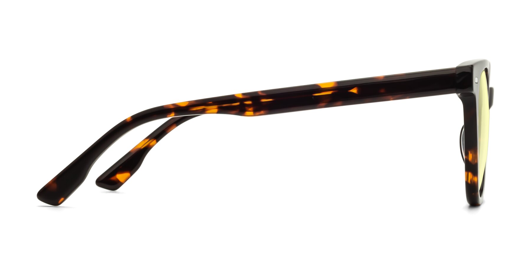 Side of Beacon in Tortoise with Light Yellow Tinted Lenses