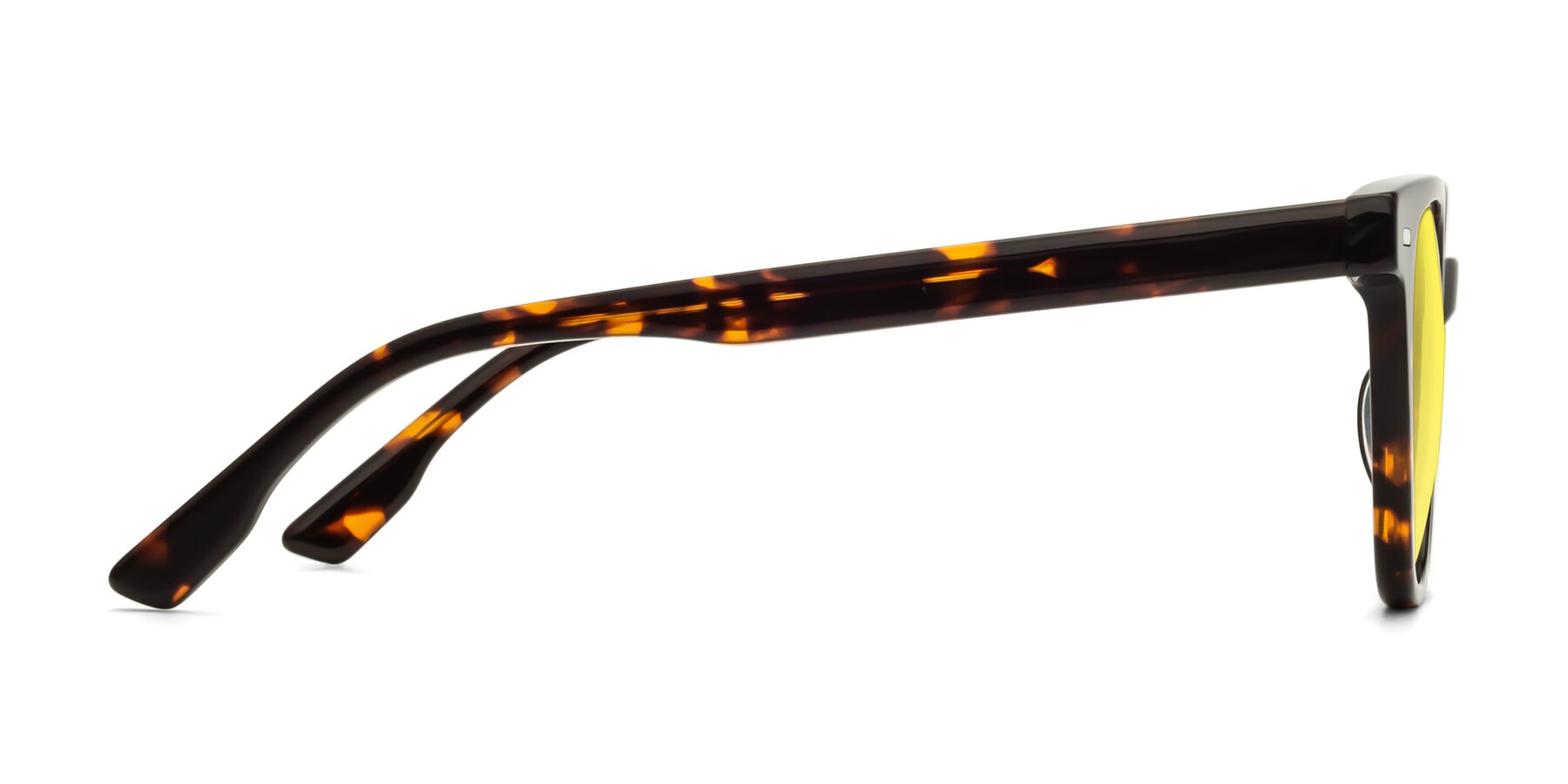 Side of Beacon in Tortoise with Medium Yellow Tinted Lenses