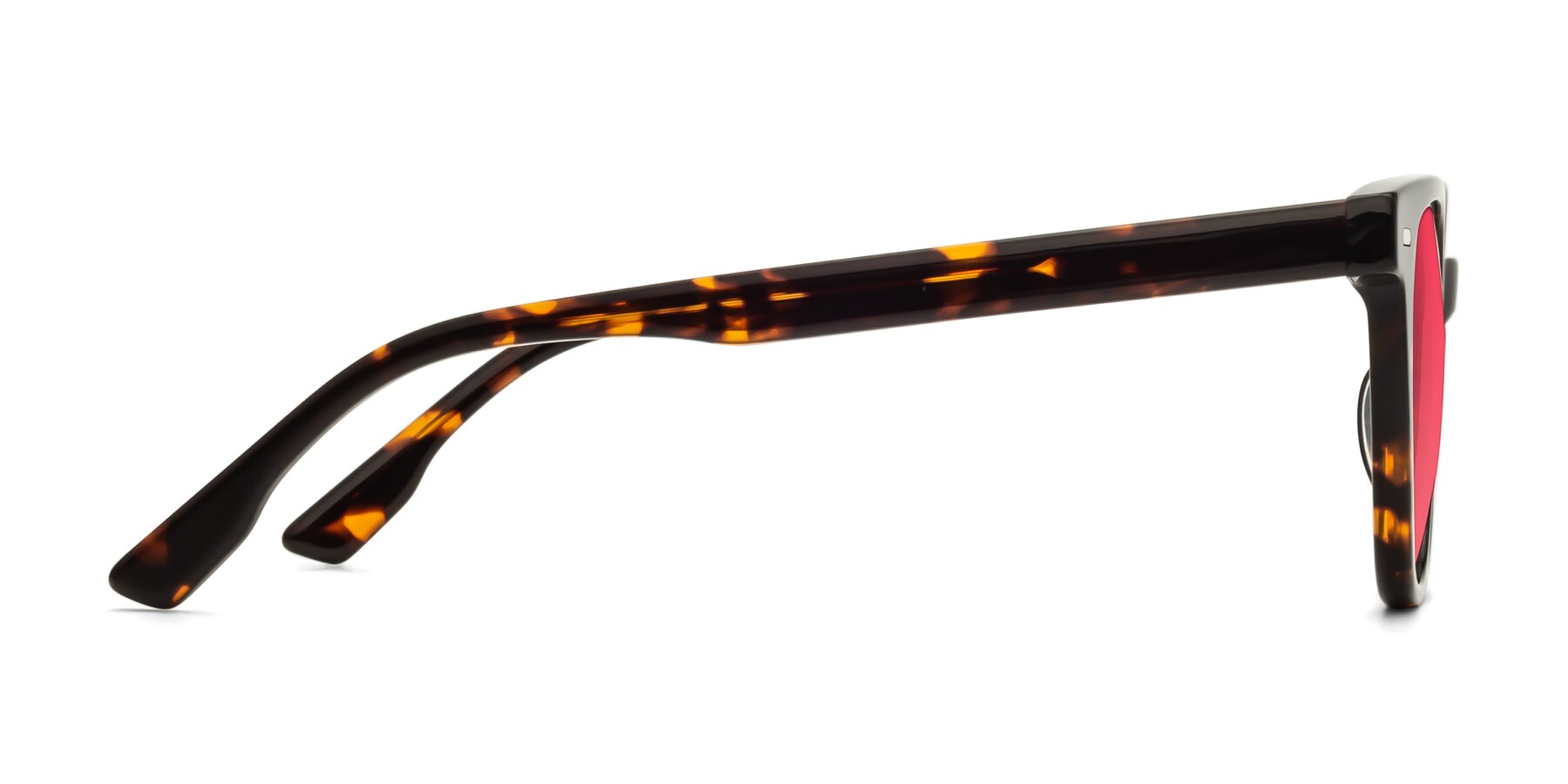 Side of Beacon in Tortoise with Red Tinted Lenses