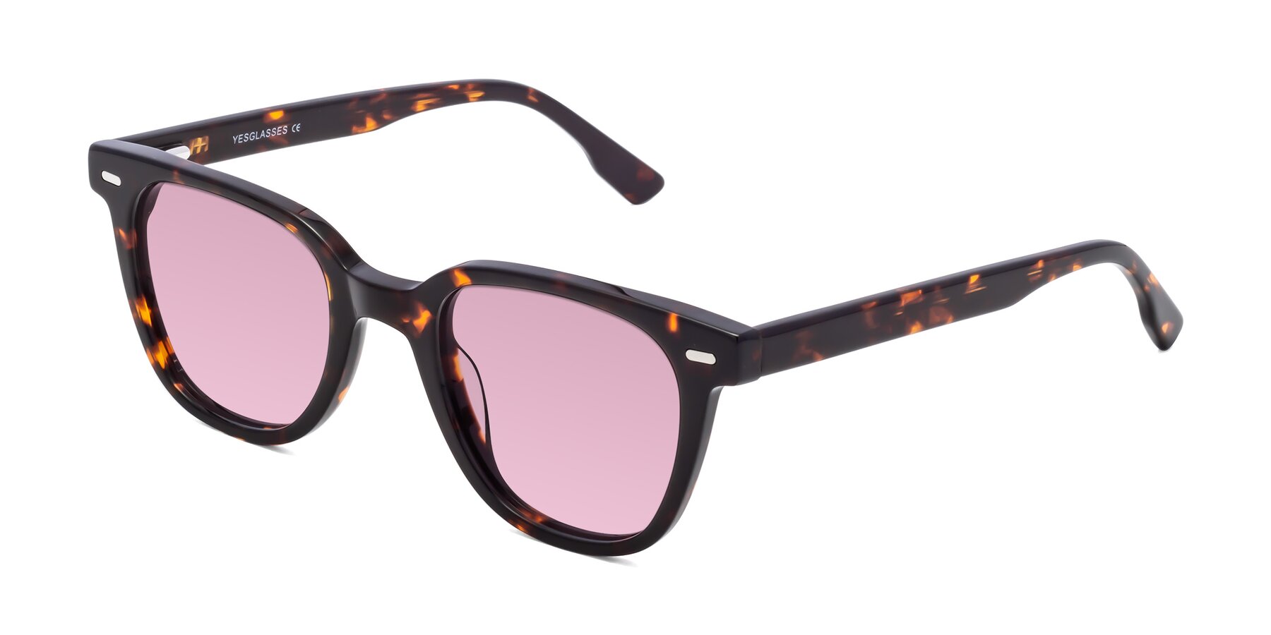 Angle of Beacon in Tortoise with Light Wine Tinted Lenses