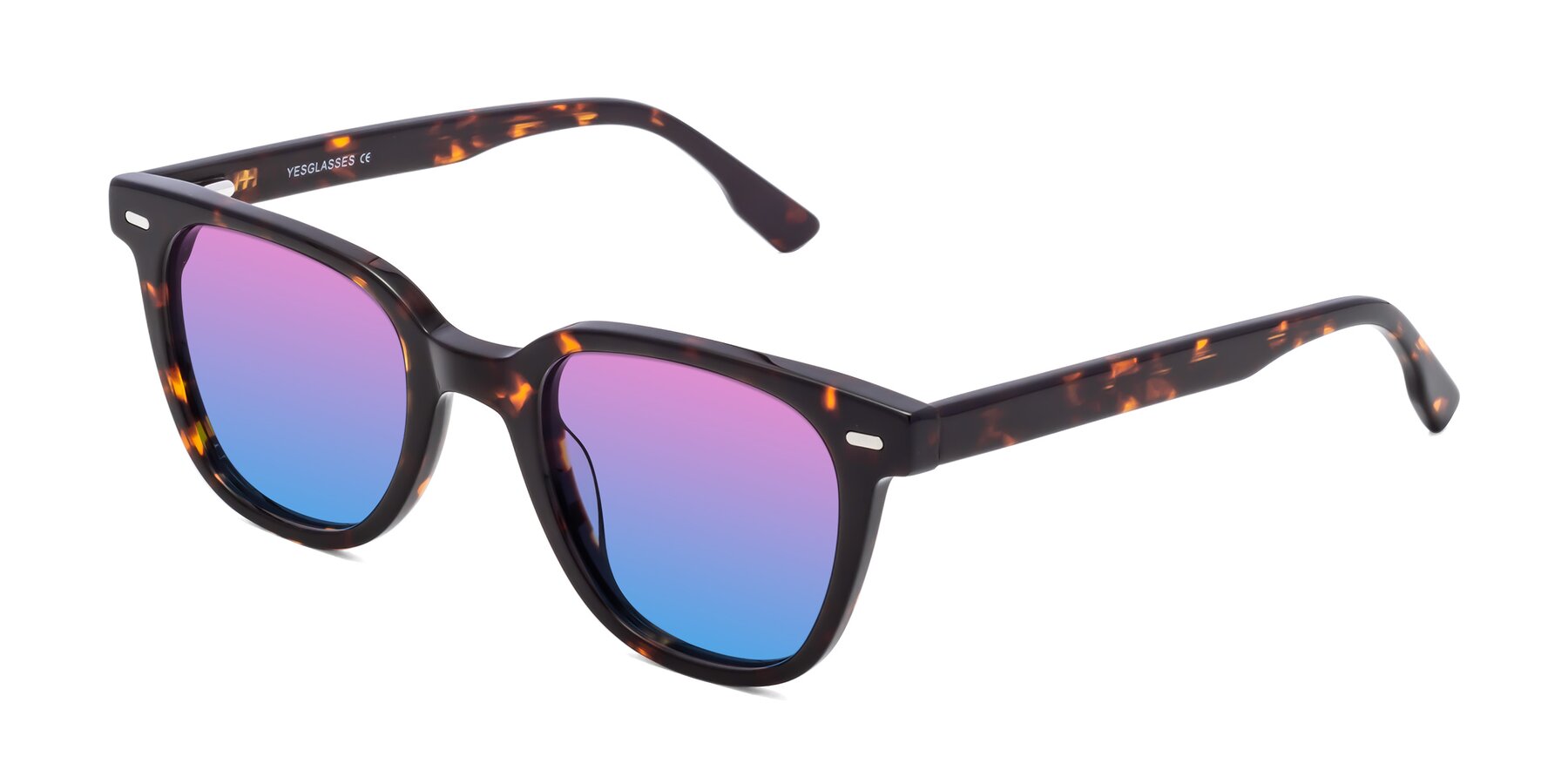 Angle of Beacon in Tortoise with Pink / Blue Gradient Lenses