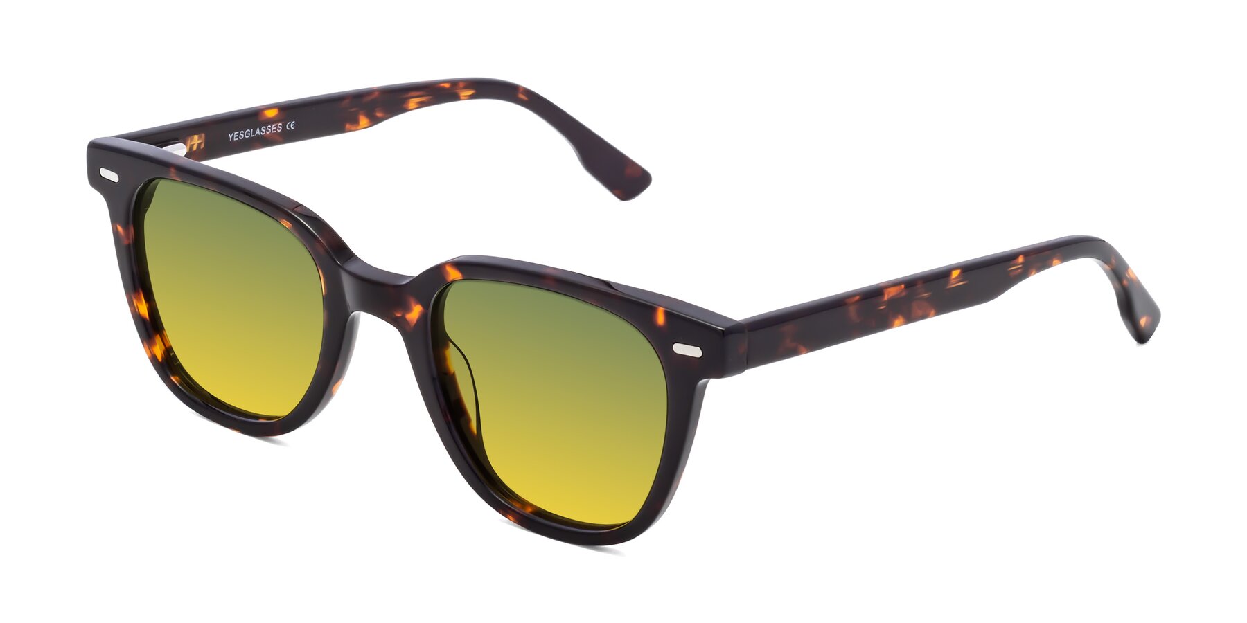 Angle of Beacon in Tortoise with Green / Yellow Gradient Lenses