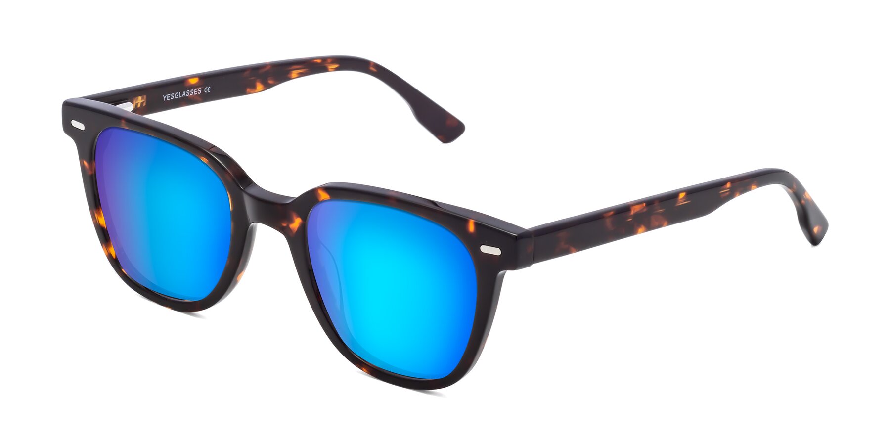 Angle of Beacon in Tortoise with Blue Mirrored Lenses