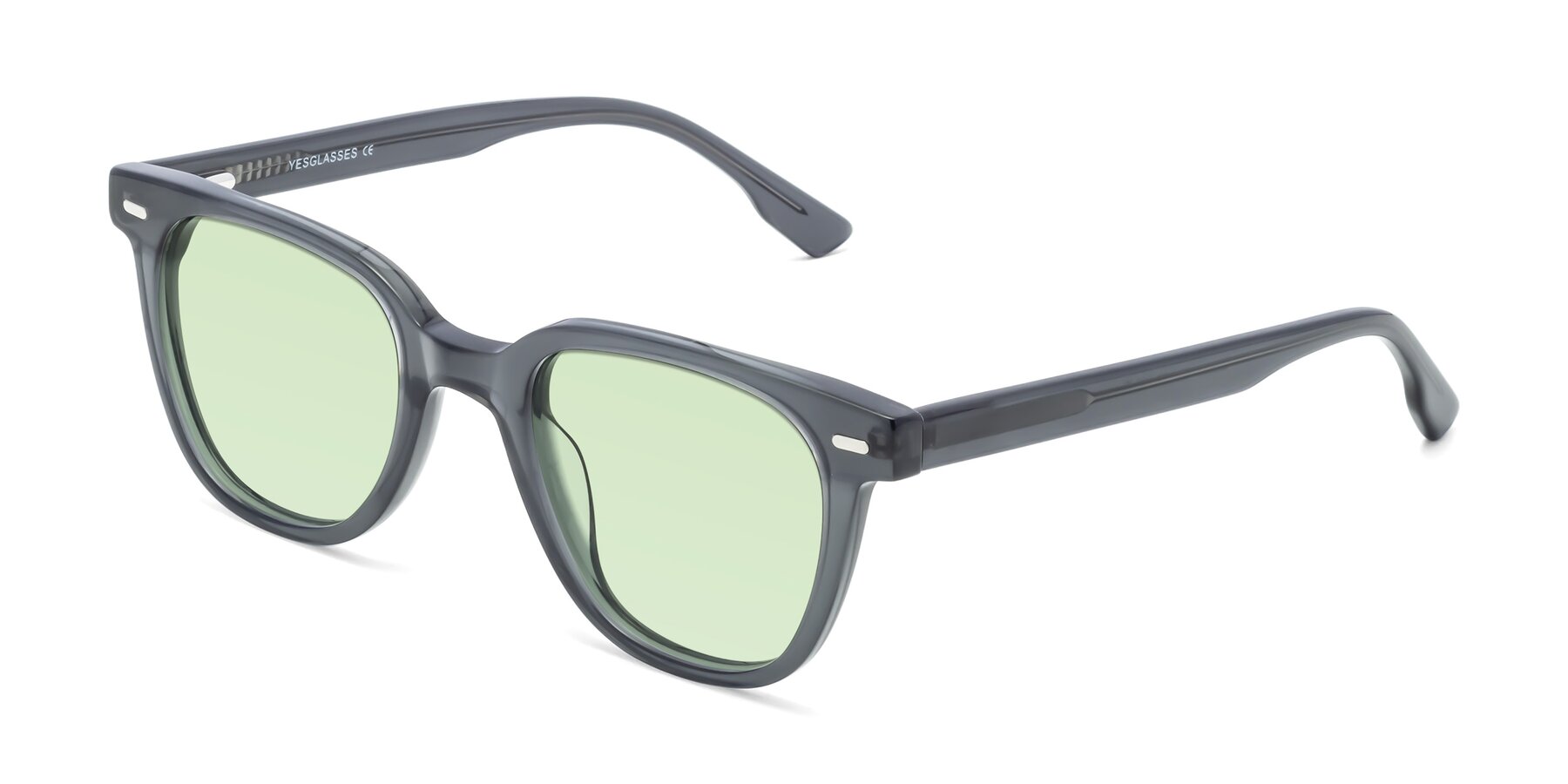 Angle of Beacon in Transparent Green with Light Green Tinted Lenses