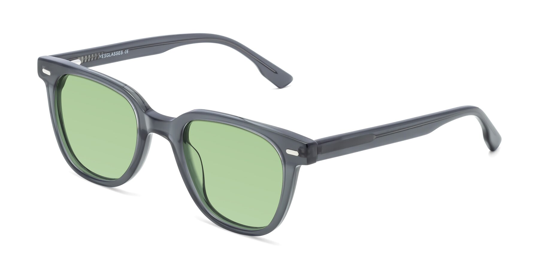 Angle of Beacon in Transparent Green with Medium Green Tinted Lenses