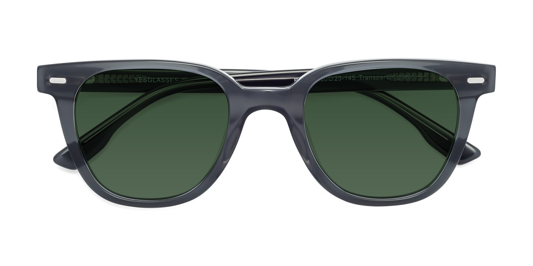 Folded Front of Beacon in Transparent Green with Green Tinted Lenses
