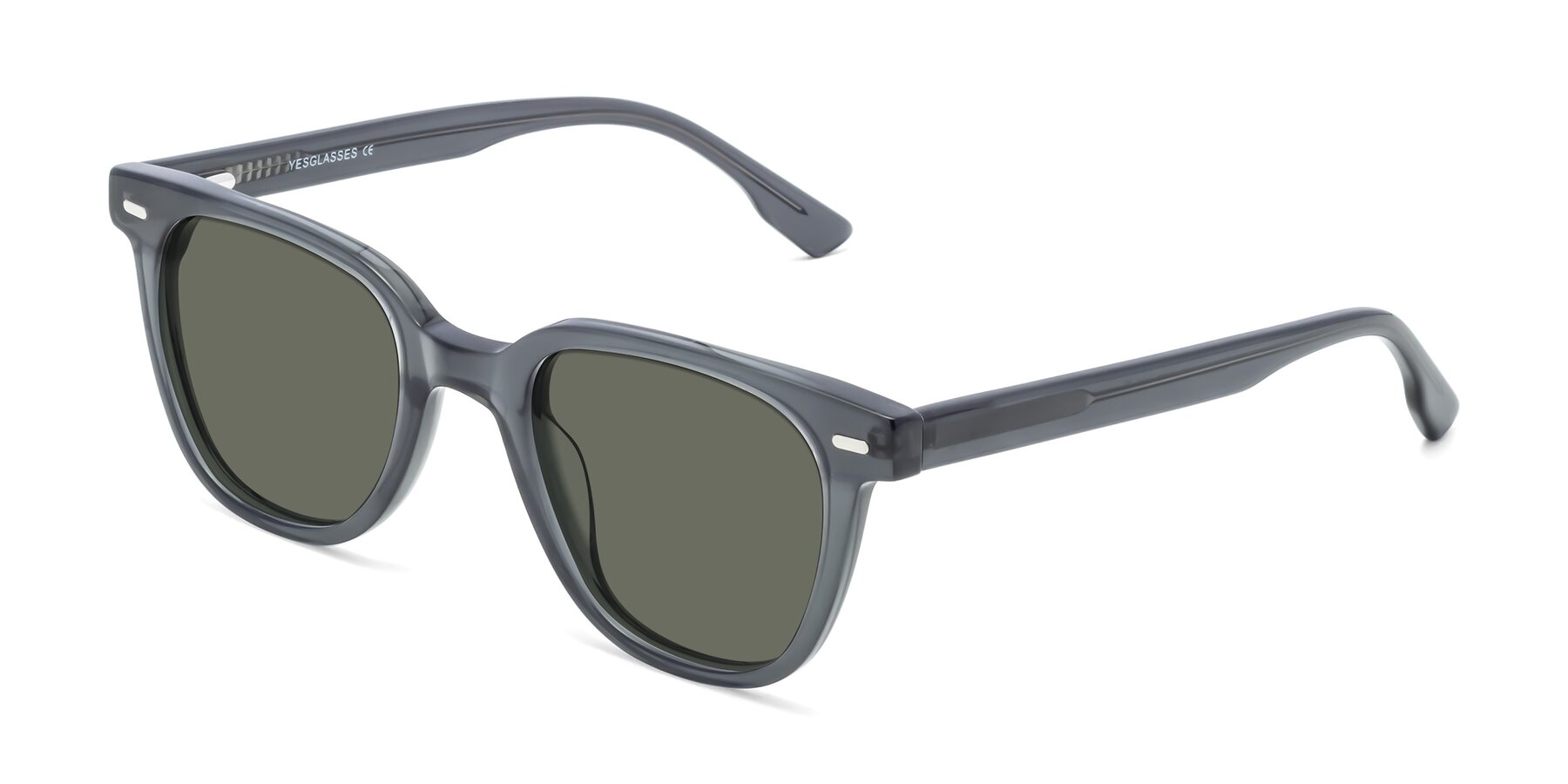 Angle of Beacon in Transparent Green with Gray Polarized Lenses
