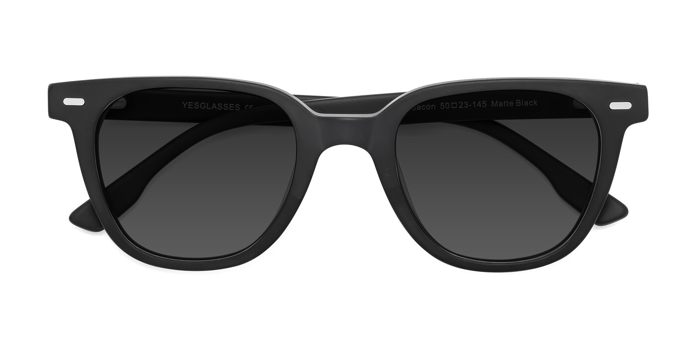 Beacon - Matte Black Tinted Sunglasses