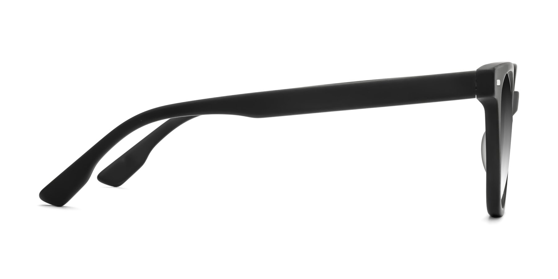 Side of Beacon in Matte Black with Gray Gradient Lenses