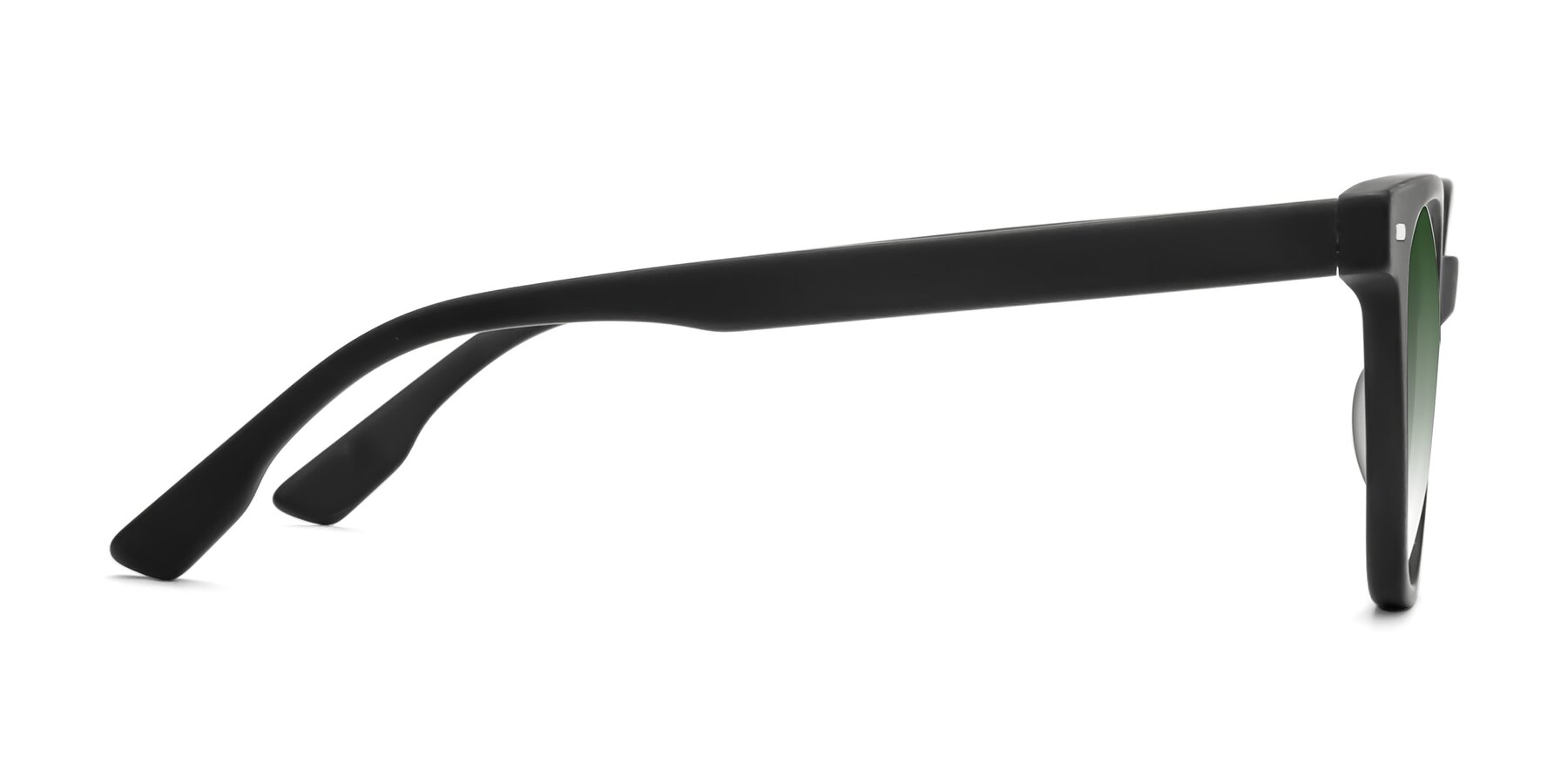 Side of Beacon in Matte Black with Green Gradient Lenses