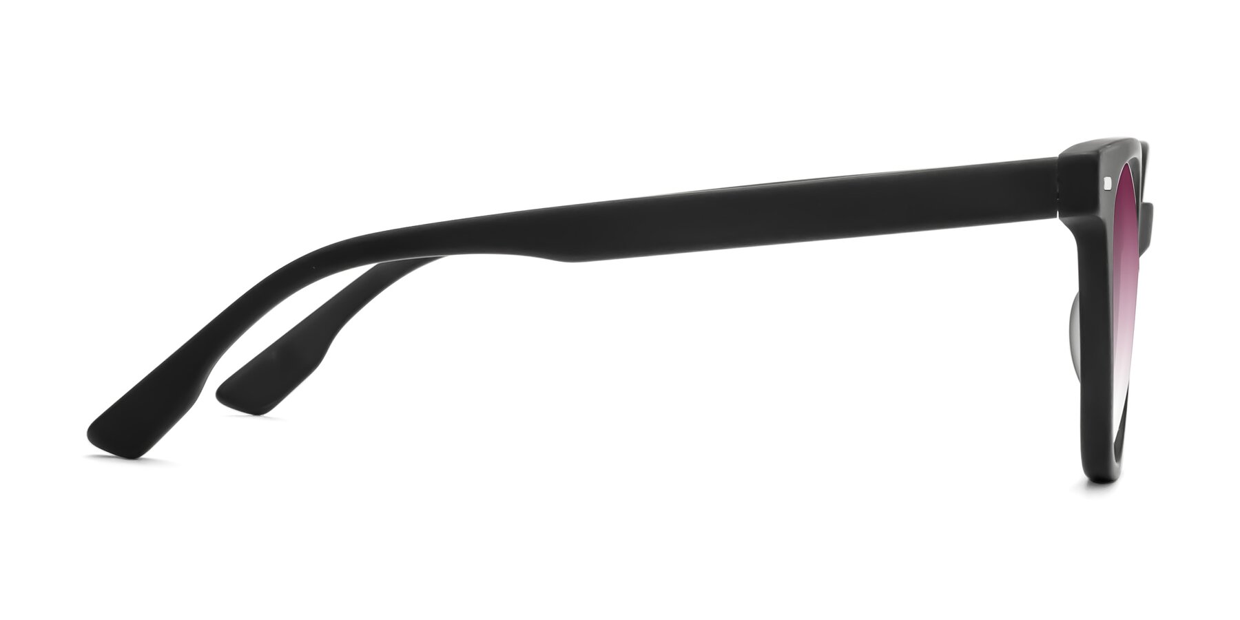 Side of Beacon in Matte Black with Wine Gradient Lenses