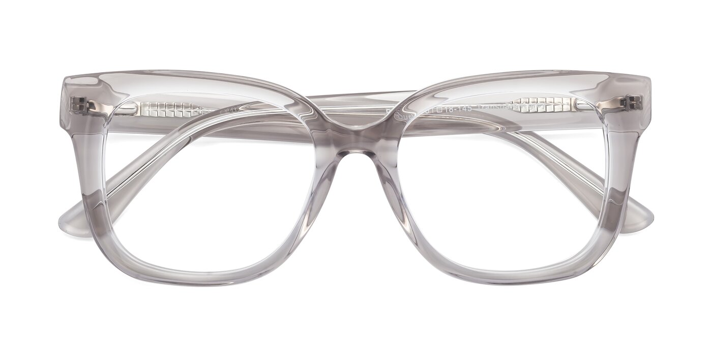 Bourbon - Transparent Gray Eyeglasses