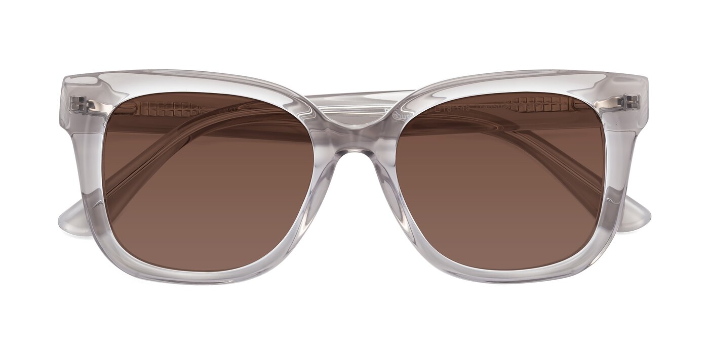 Bourbon - Transparent Gray Tinted Sunglasses
