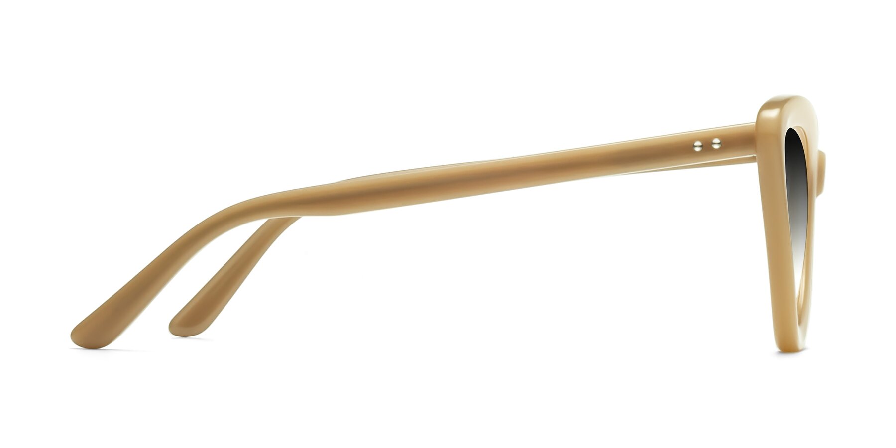 Side of Candy in Brown with Gray Gradient Lenses