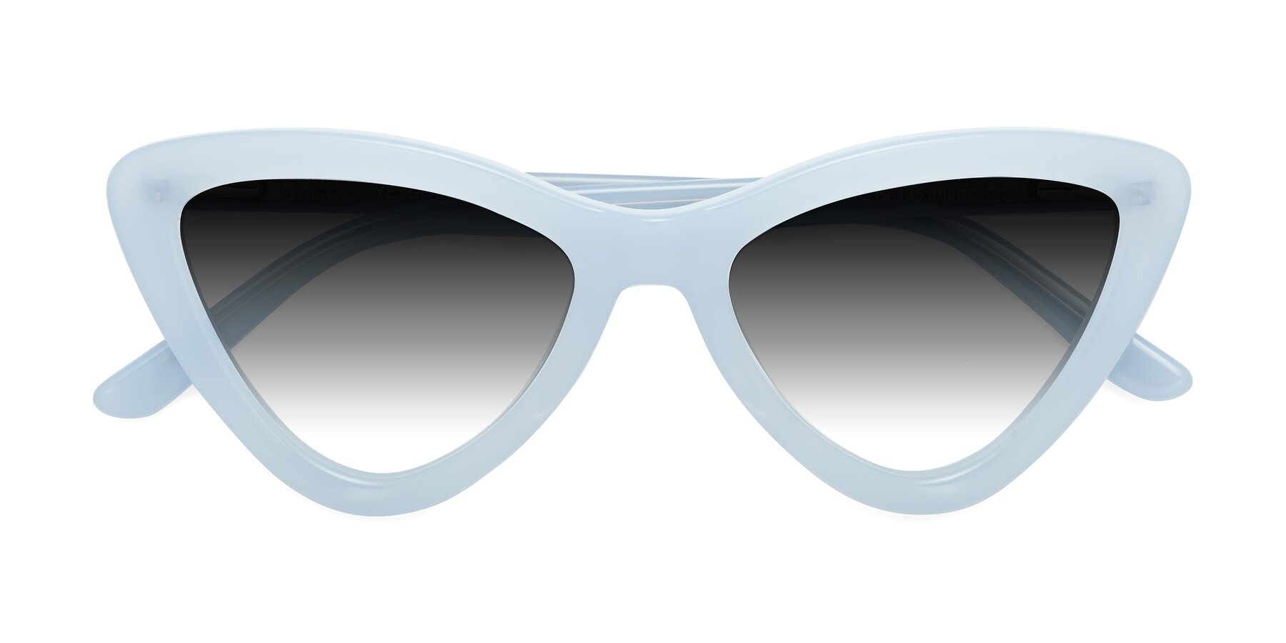 Folded Front of Candy in Blue with Gray Gradient Lenses