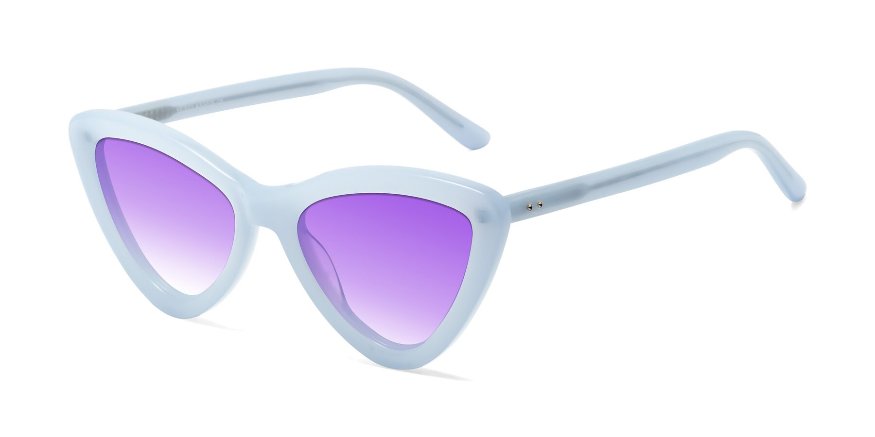 Angle of Candy in Blue with Purple Gradient Lenses