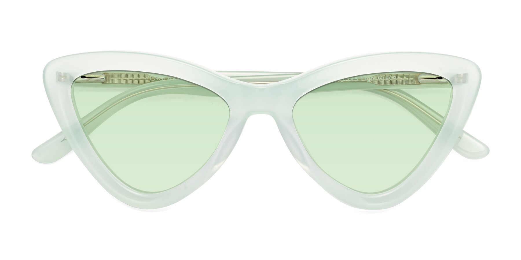 Folded Front of Candy in Light Green with Light Green Tinted Lenses