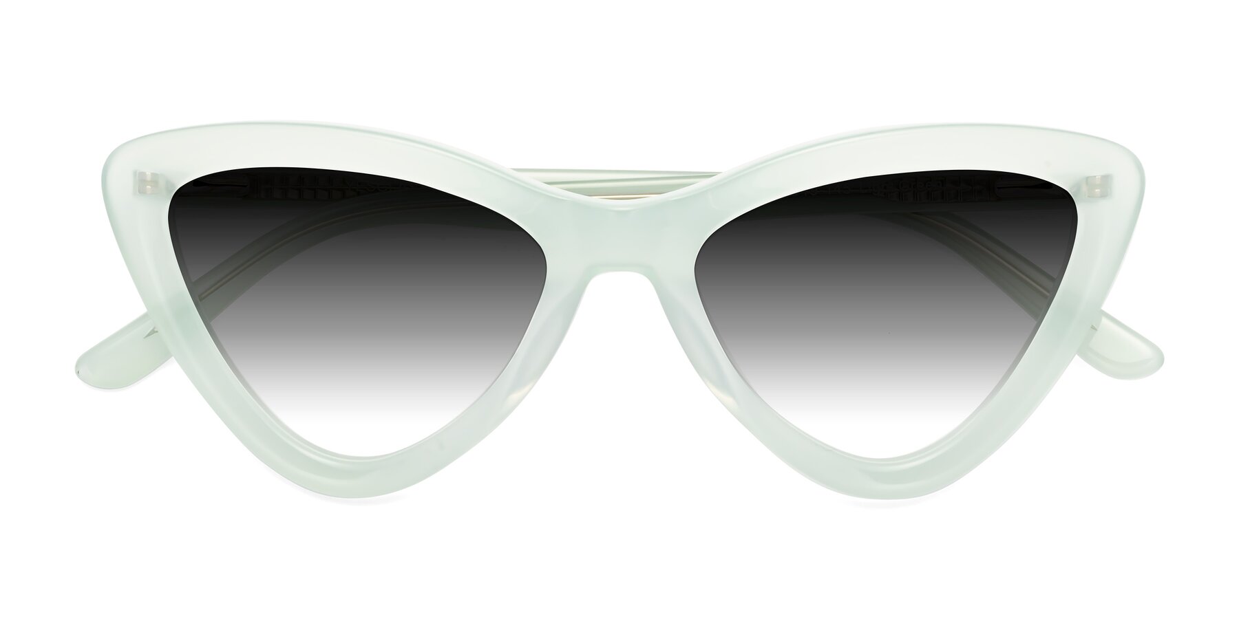 Folded Front of Candy in Light Green with Gray Gradient Lenses