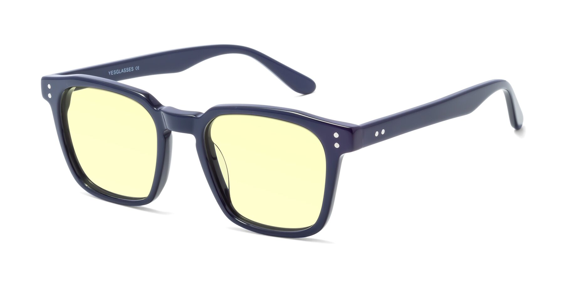 Angle of Riverside in Dark Blue with Light Yellow Tinted Lenses