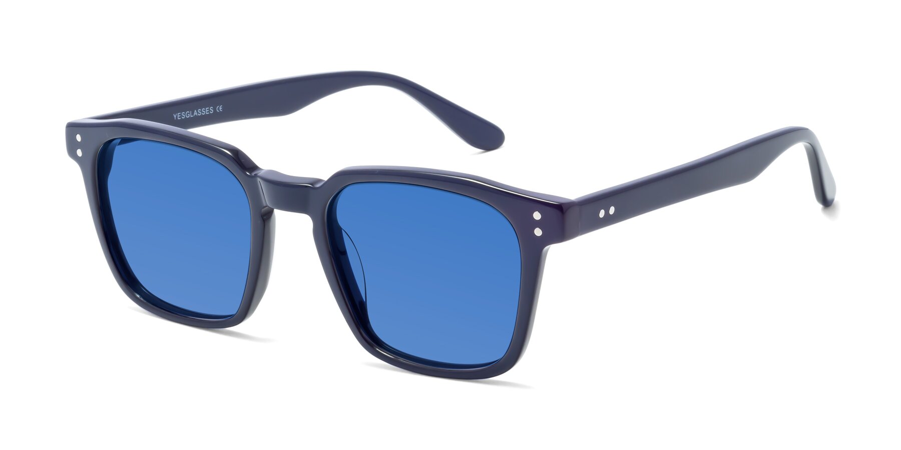 Angle of Riverside in Dark Blue with Blue Tinted Lenses
