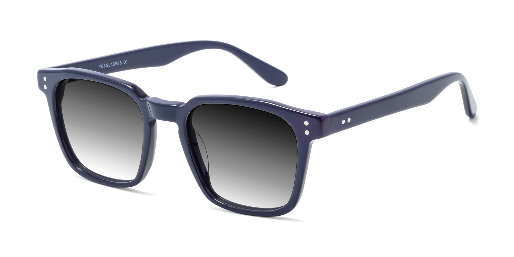 Angle of Riverside in Dark Blue with Gray Gradient Lenses