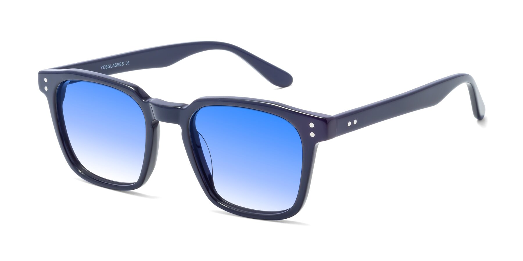 Angle of Riverside in Dark Blue with Blue Gradient Lenses