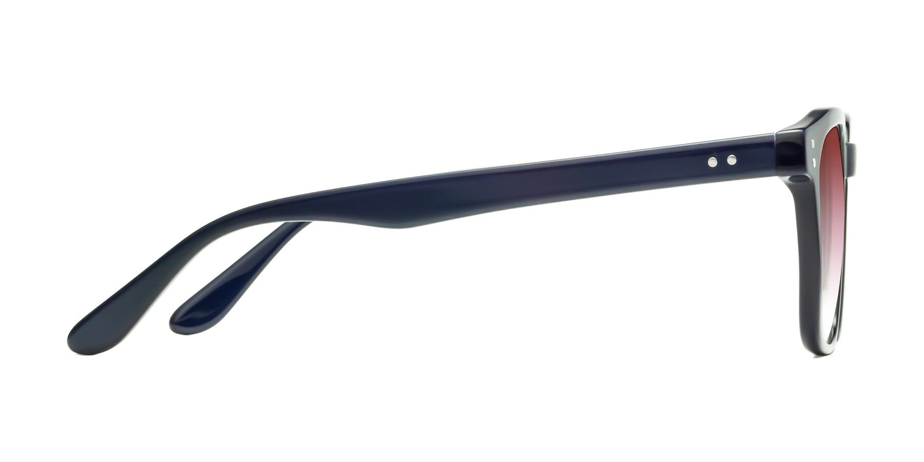 Side of Riverside in Dark Blue with Garnet Gradient Lenses