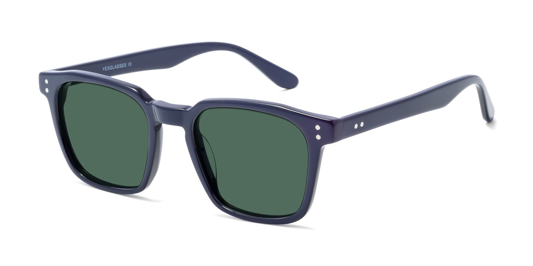 Angle of Riverside in Dark Blue with Green Polarized Lenses