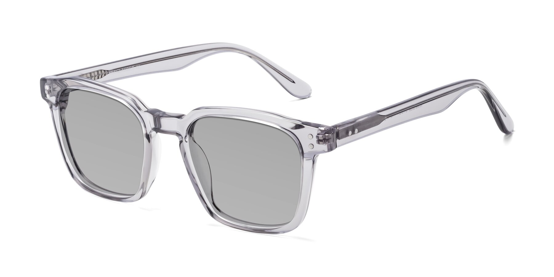 Angle of Riverside in Light Gray with Light Gray Tinted Lenses