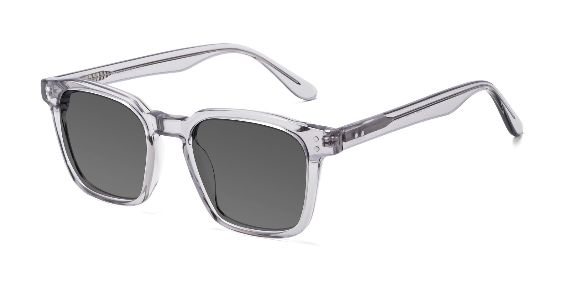 Angle of Riverside in Light Gray with Medium Gray Tinted Lenses