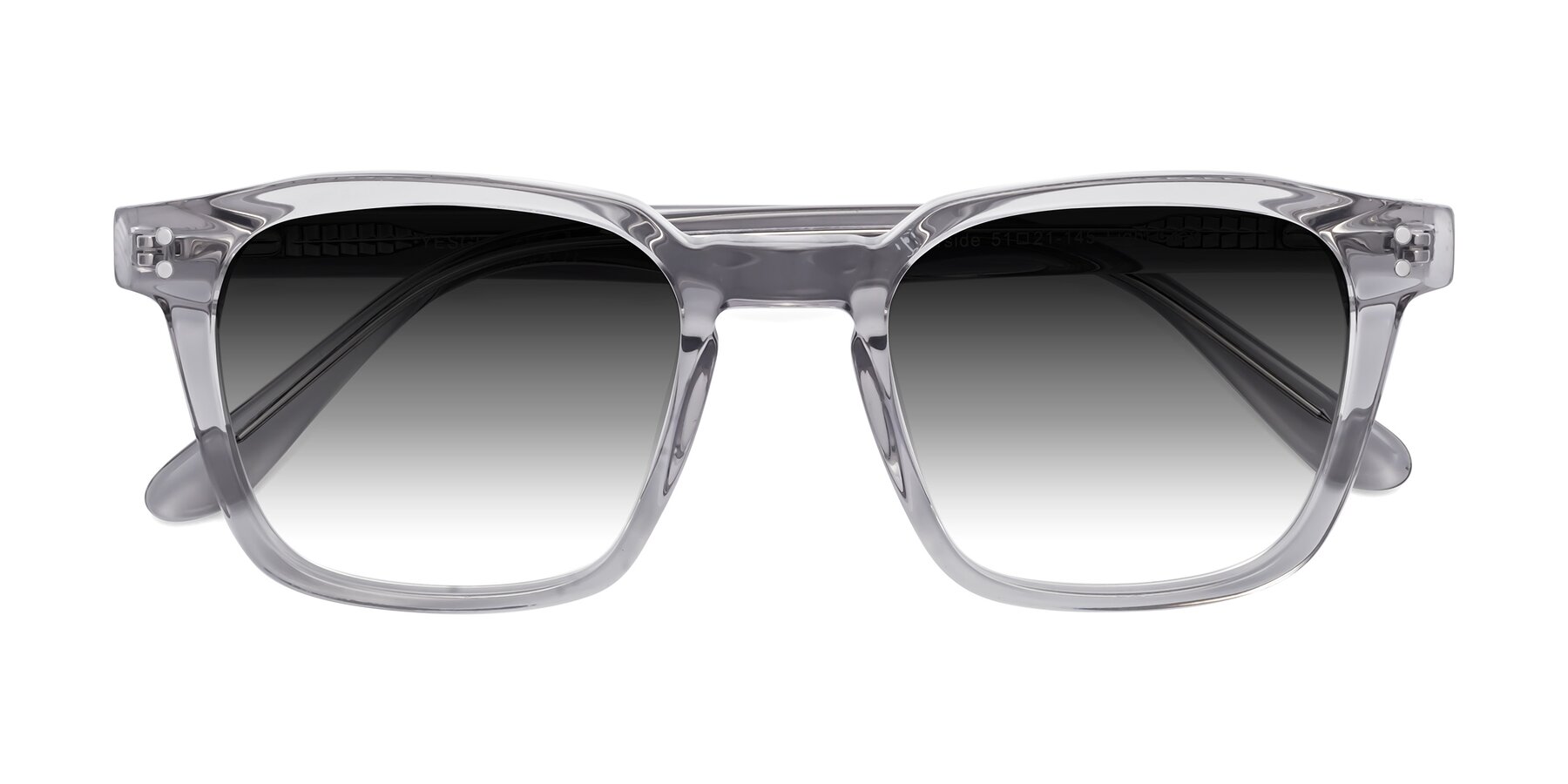 Folded Front of Riverside in Light Gray with Gray Gradient Lenses