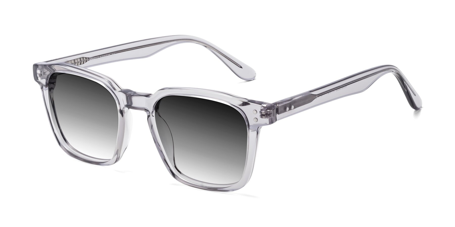 Angle of Riverside in Light Gray with Gray Gradient Lenses