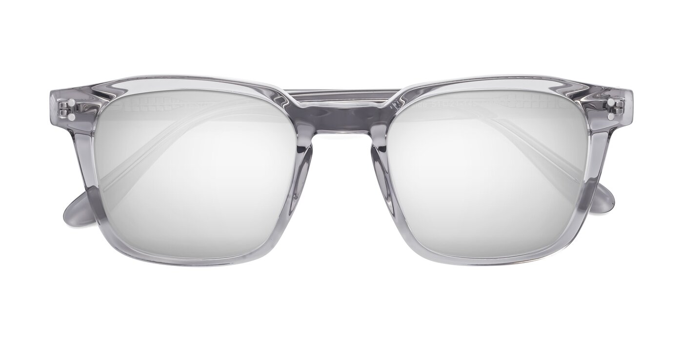 Riverside - Light Gray Flash Mirrored Sunglasses