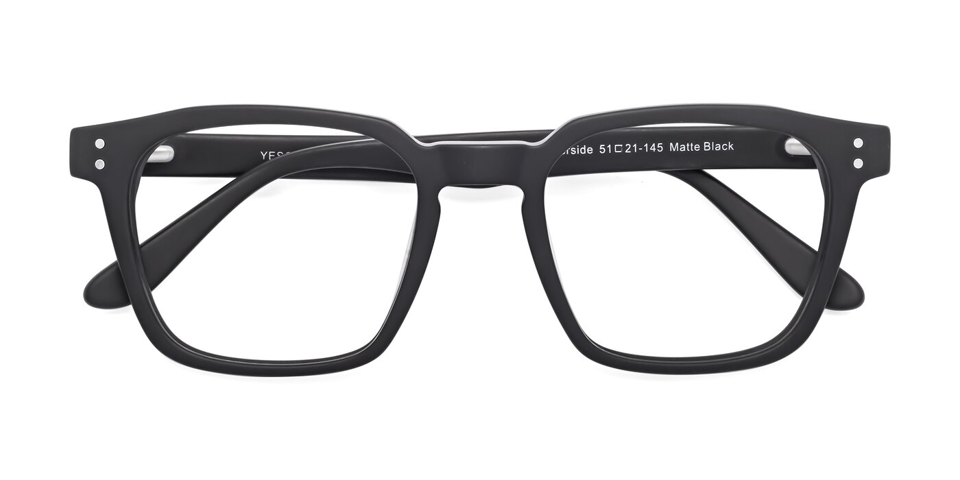 Riverside - Matte Black Eyeglasses