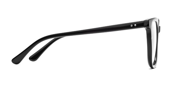 Black Oversized Acetate Trapezoid Eyeglasses - Broadway