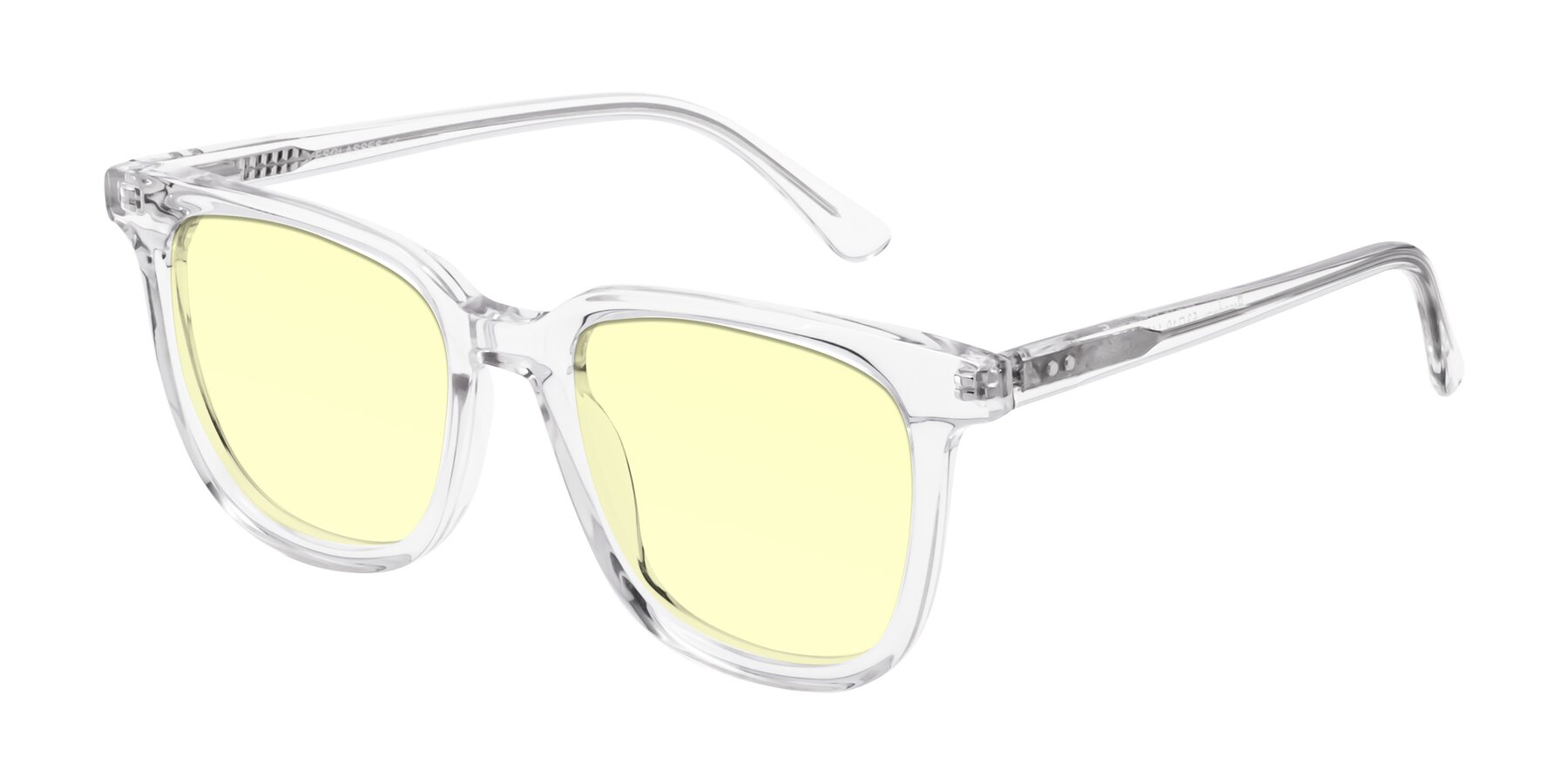 Angle of Broadway in Clear with Light Yellow Tinted Lenses