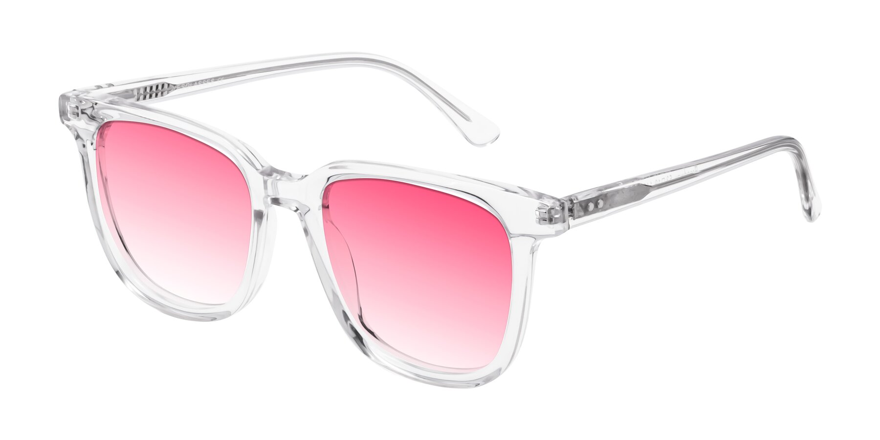 Angle of Broadway in Clear with Pink Gradient Lenses