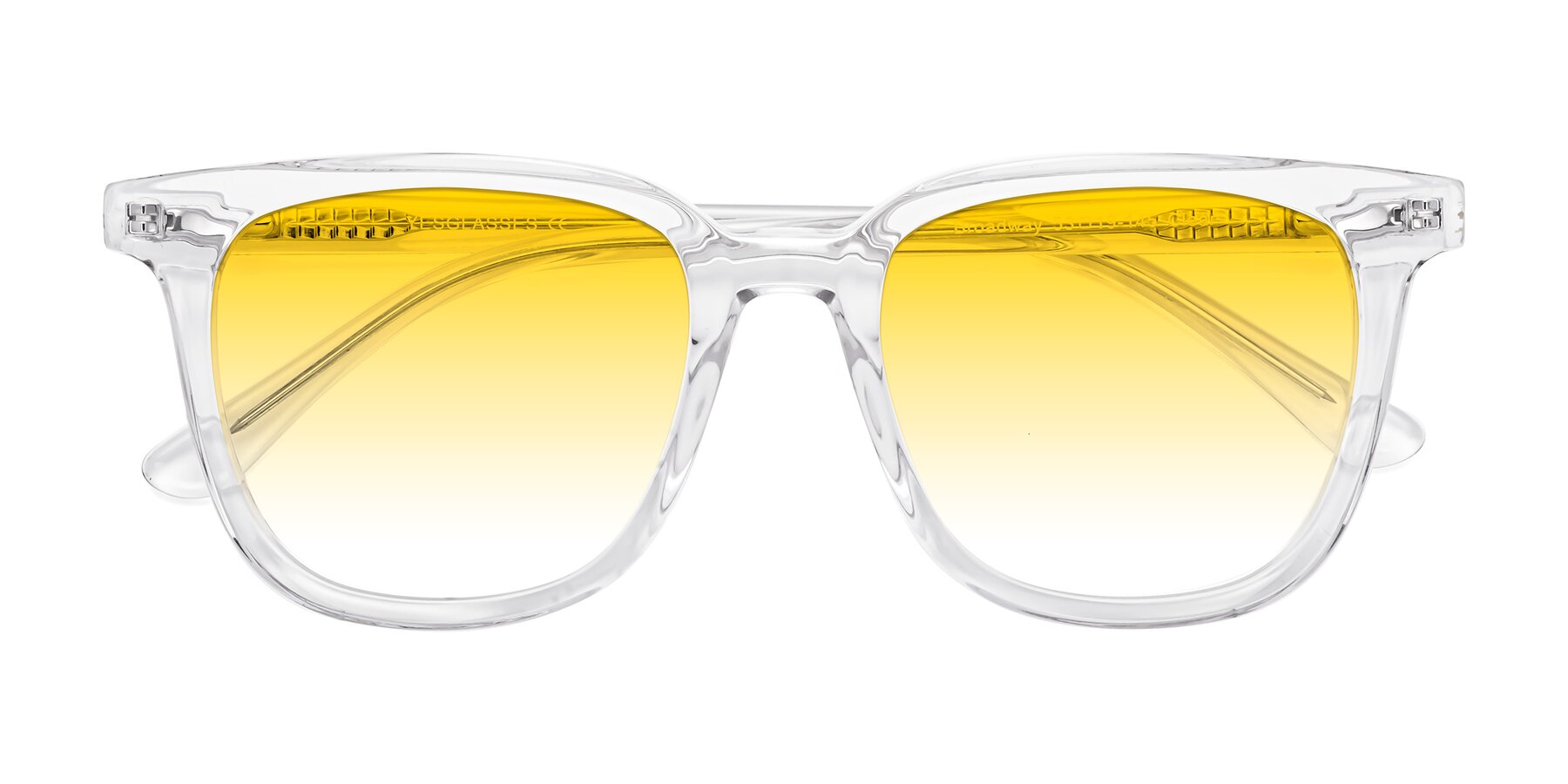 Folded Front of Broadway in Clear with Yellow Gradient Lenses