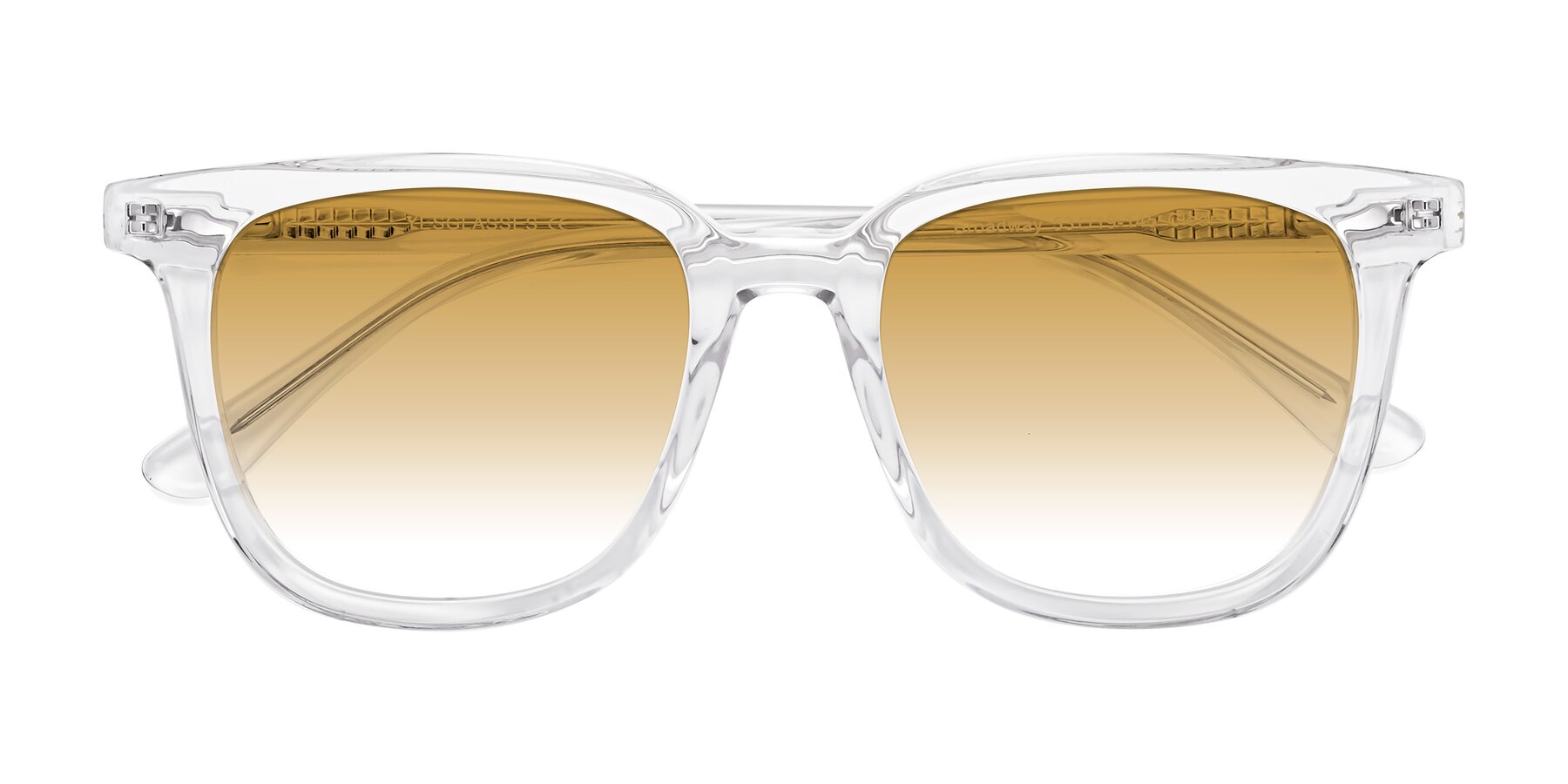 Folded Front of Broadway in Clear with Champagne Gradient Lenses