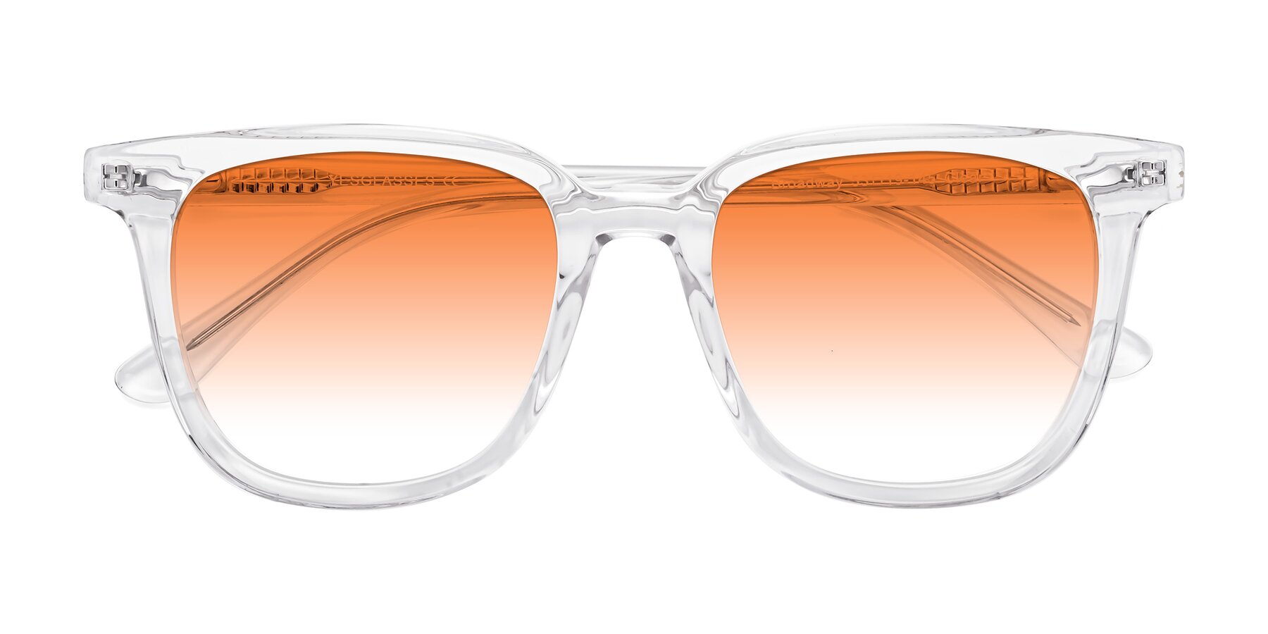 Folded Front of Broadway in Clear with Orange Gradient Lenses