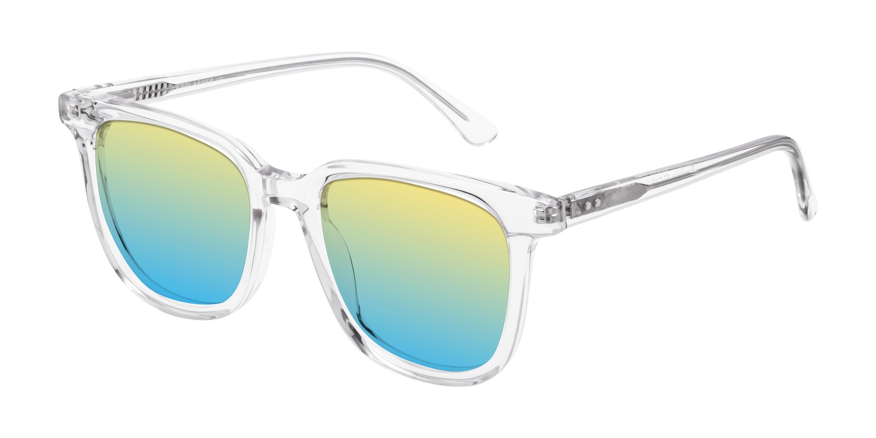 Angle of Broadway in Clear with Yellow / Blue Gradient Lenses