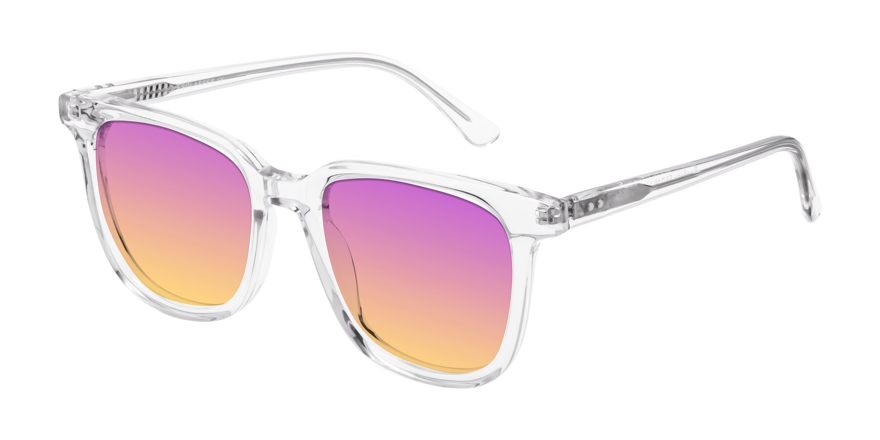 Angle of Broadway in Clear with Purple / Yellow Gradient Lenses