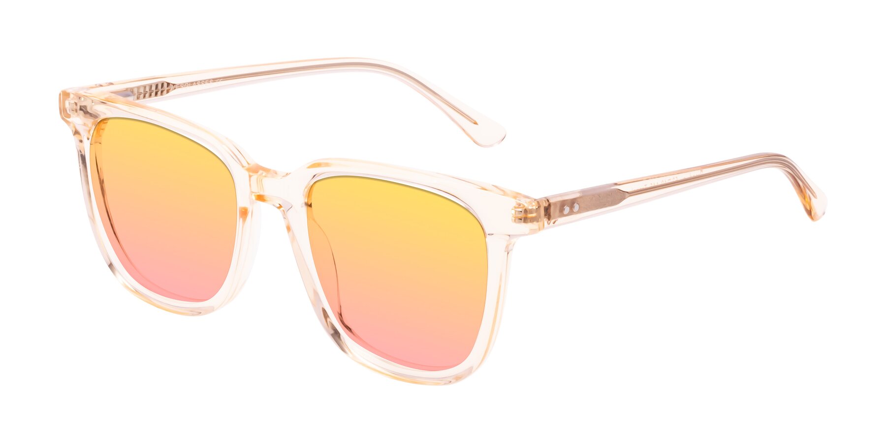 Angle of Broadway in Translucent Brown with Yellow / Pink Gradient Lenses