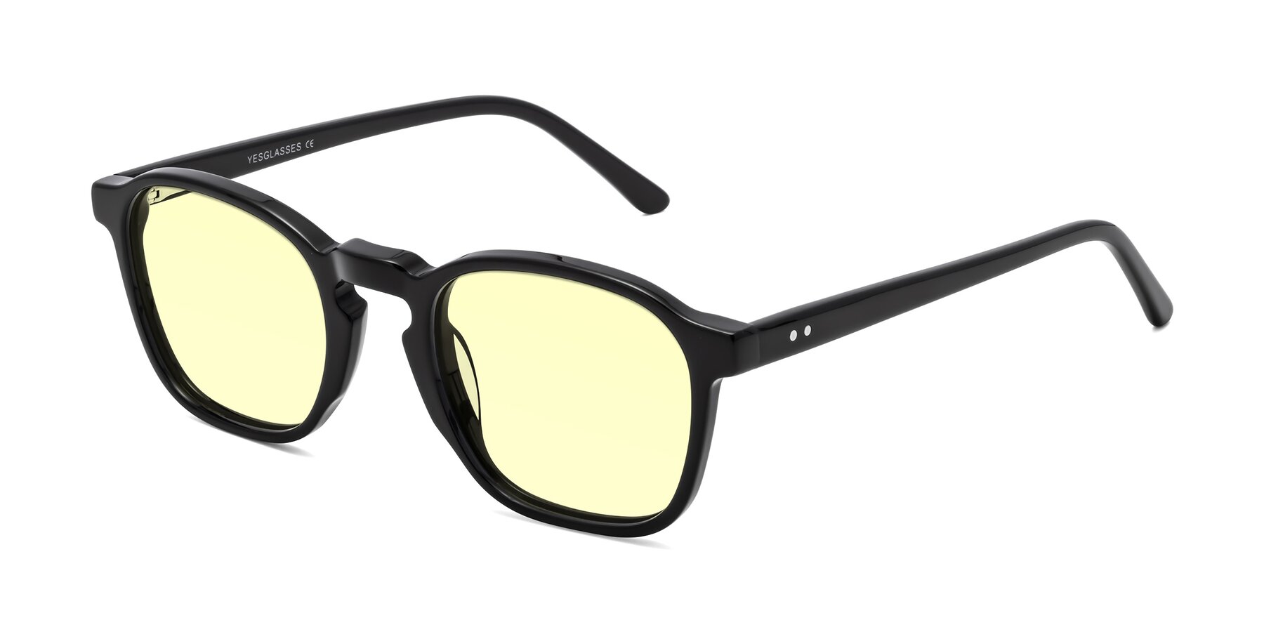 Angle of Generous in Black with Light Yellow Tinted Lenses
