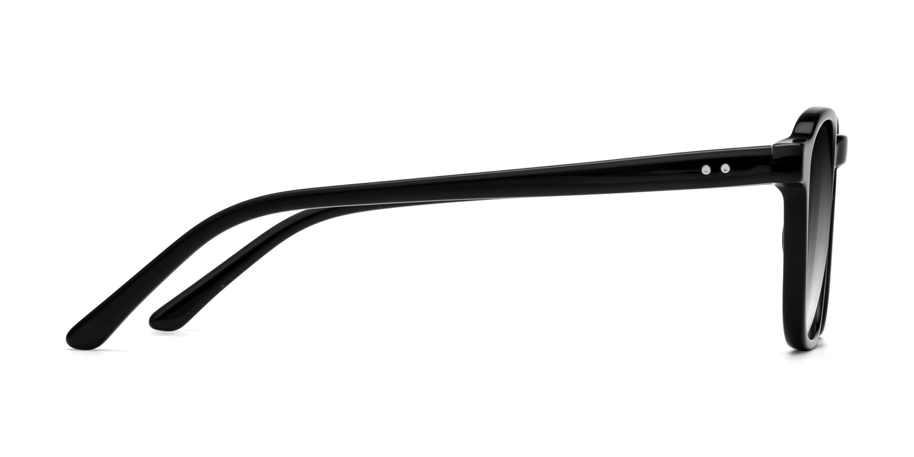 Side of Generous in Black with Gray Gradient Lenses