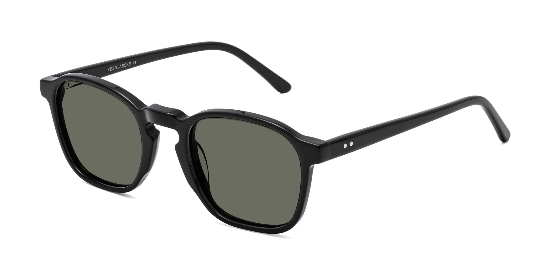Angle of Generous in Black with Gray Polarized Lenses