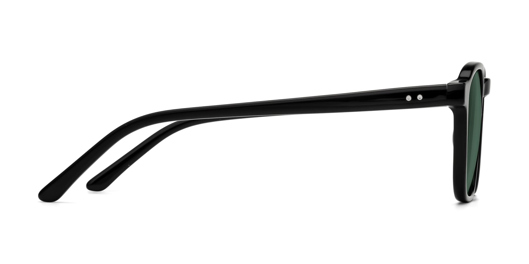 Side of Generous in Black with Green Polarized Lenses