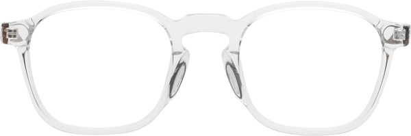 Clear Keyhole Bridge Retro-Vintage Acetate Eyeglasses - Generous