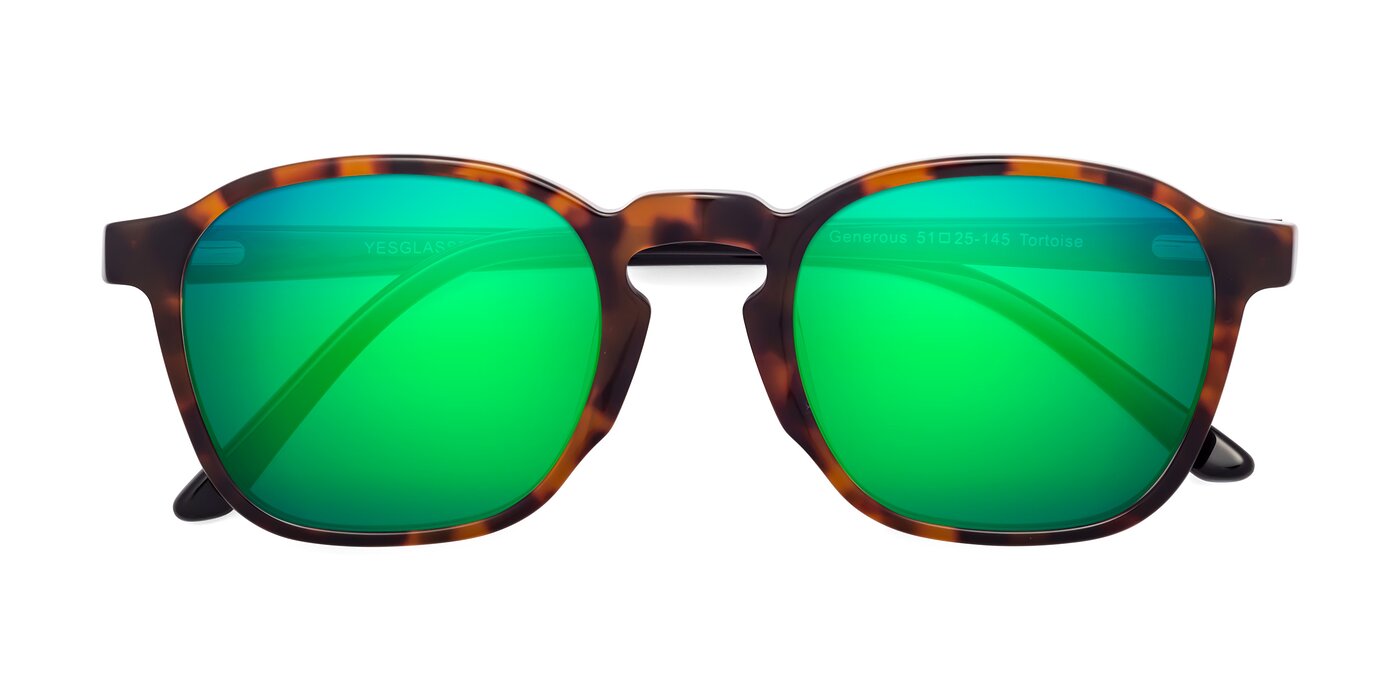 Generous - Tortoise Flash Mirrored Sunglasses