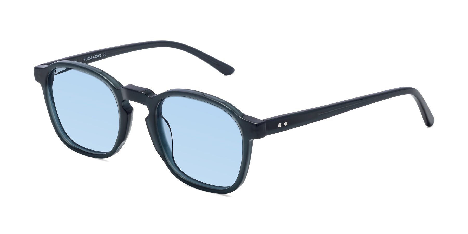 Angle of Generous in Teal with Light Blue Tinted Lenses